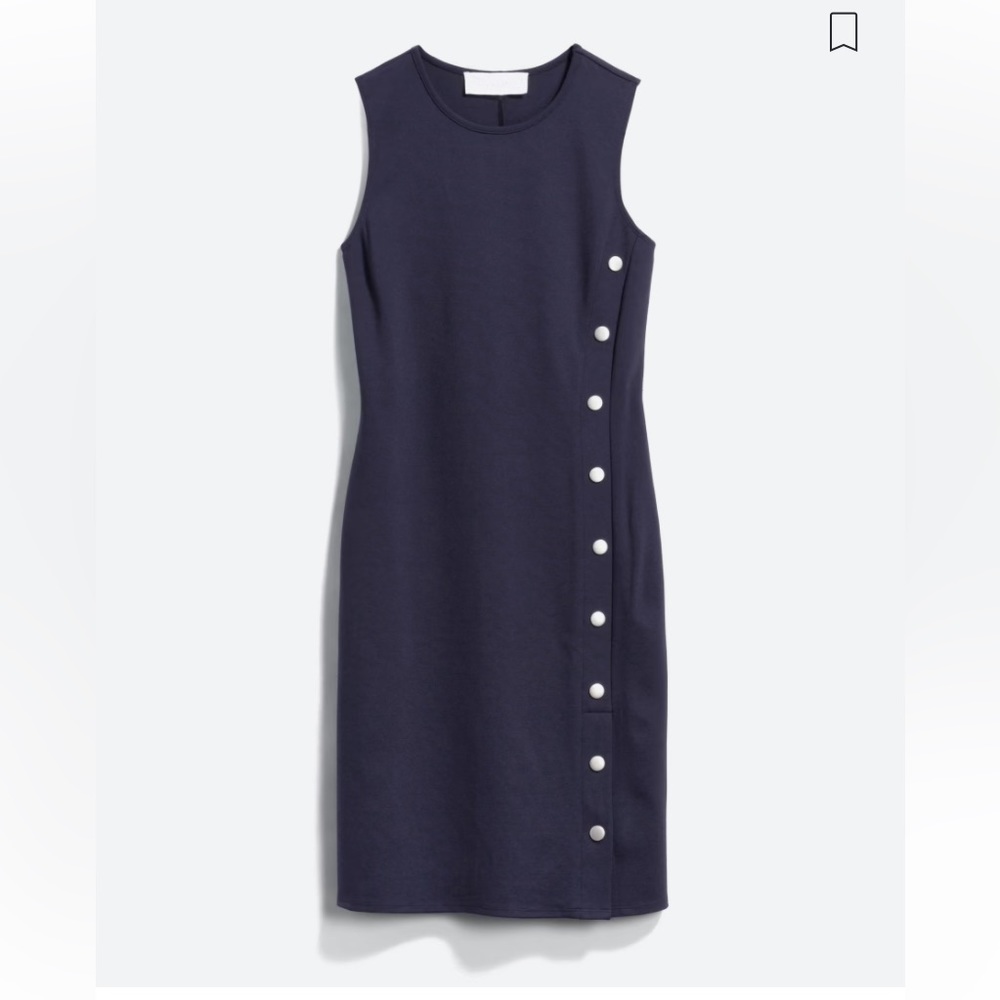 SUPERFOXX Anaise Button Detail Ponte Knit Dress